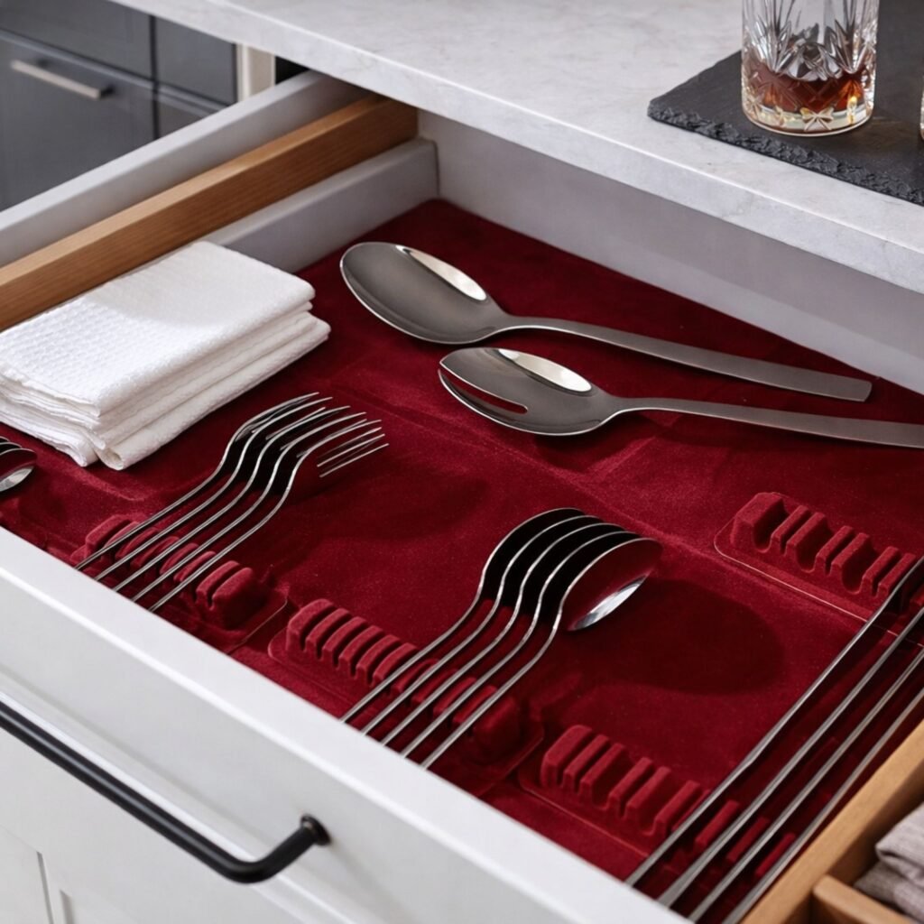 Rangement couteaux cuisine : les meilleures solutions pour les organiser en toute sécurité organisateur tiroir cuisine velours