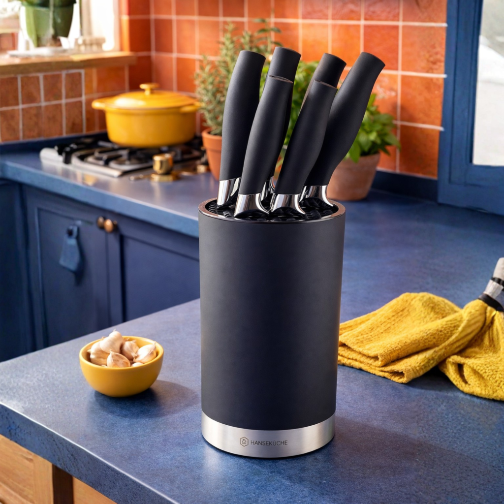 Rangement couteaux cuisine : les meilleures solutions pour les organiser en toute sécurité porte couteaux cuisine colorée