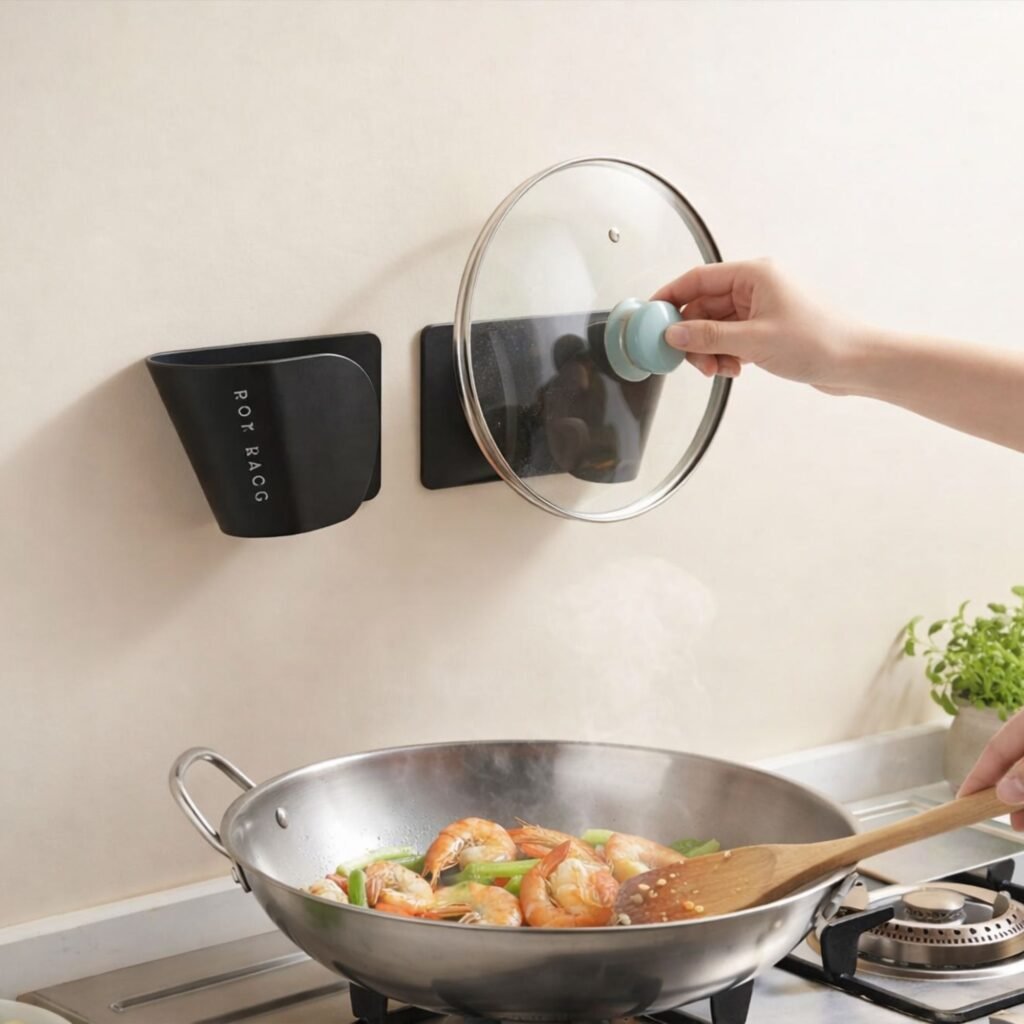 rangement couvercle mur