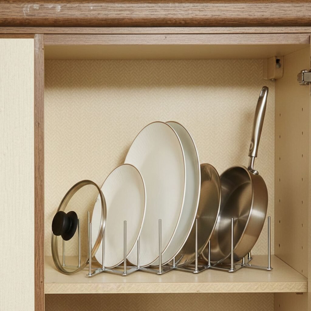 rangement couvercle poele