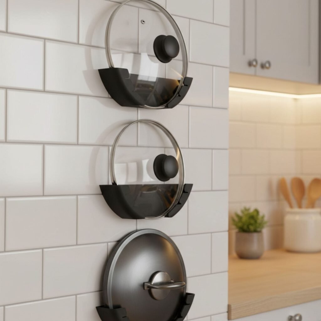 rangement mural couvercle